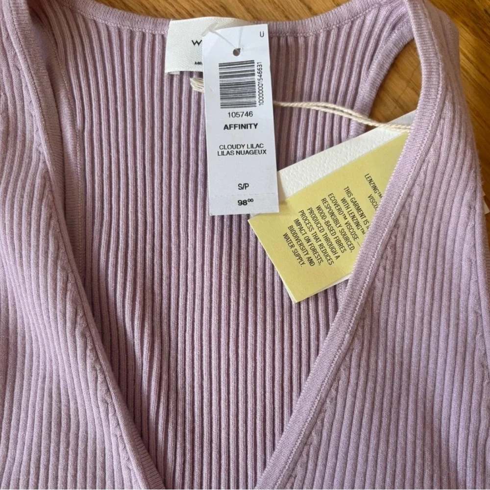 Purple Ribbed Tank Dress - Picture 2 of 2